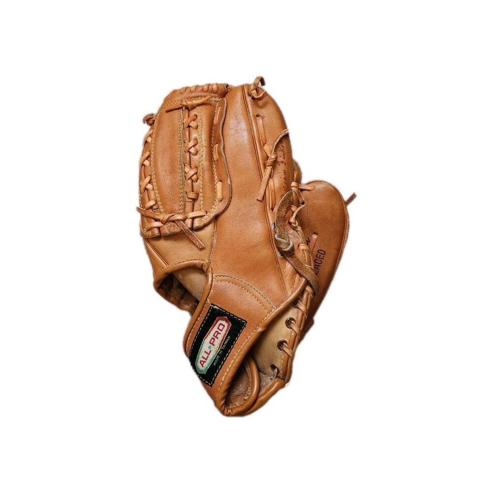 VTG All-Pro Professional Model Baseball Glove Brown Leather Holdwell Pocket RHT